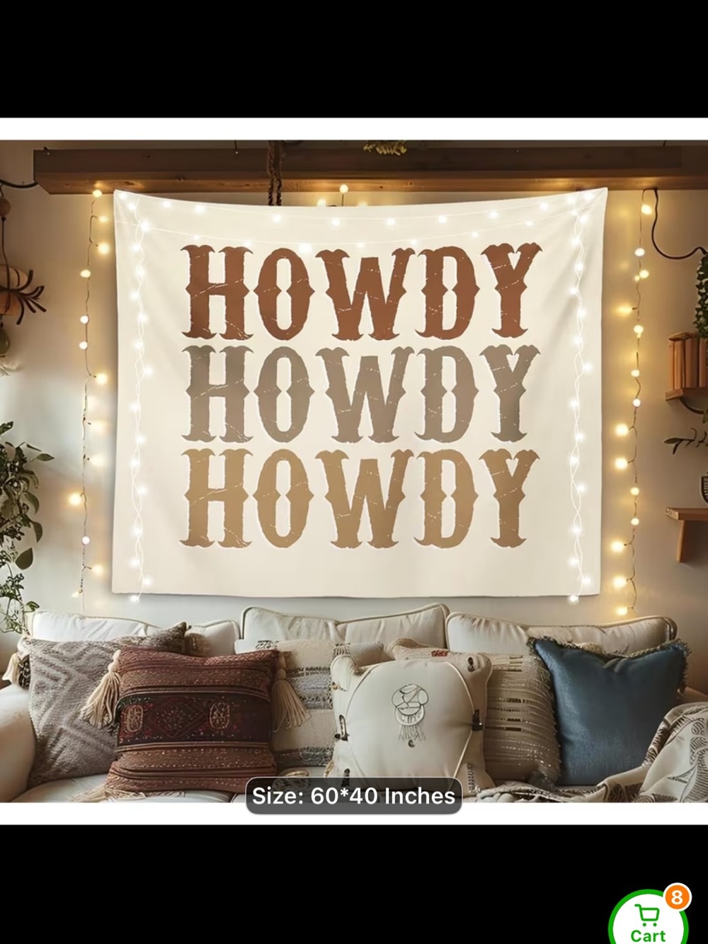 Howdy tapestry